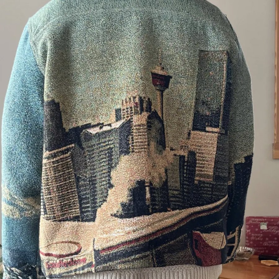 Custom woven blanket from Marcus T.