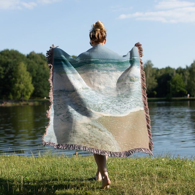 Custom woven blanket from Ashley T.