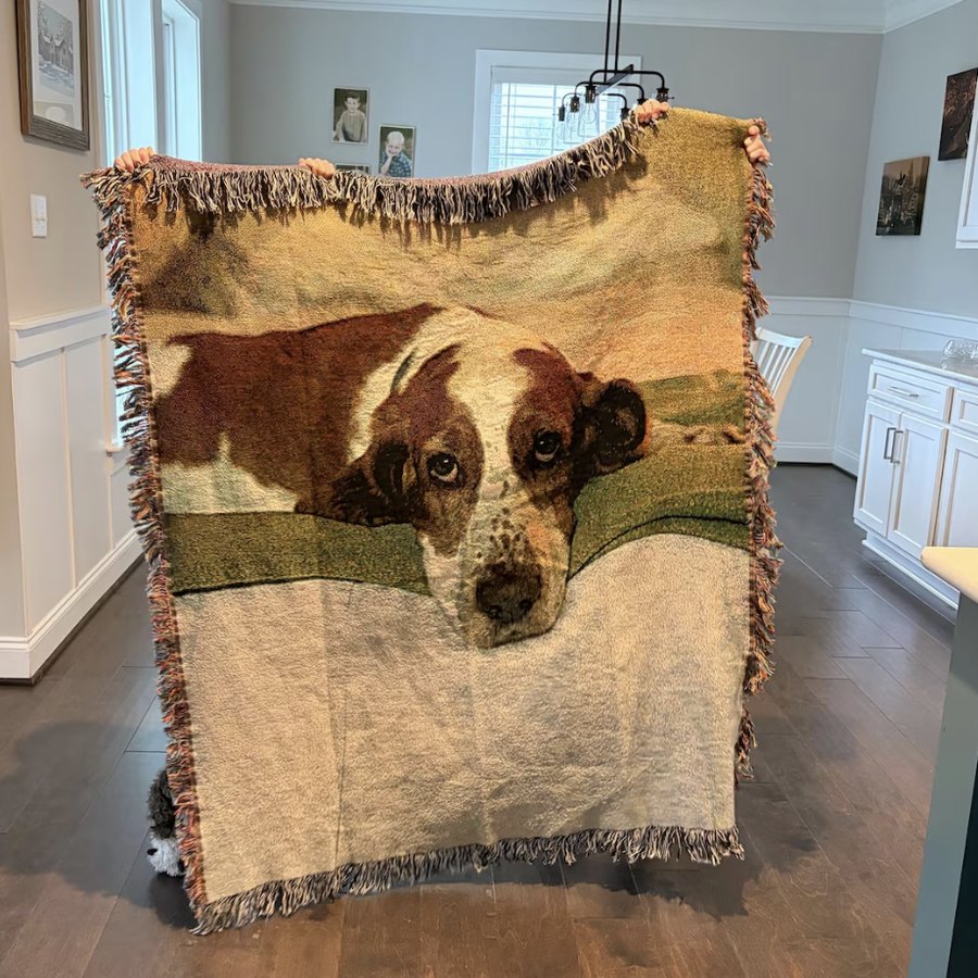Custom woven blanket from Jennifer S.